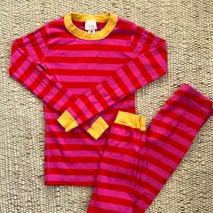 Striped Hanna Andersson pajamas set
